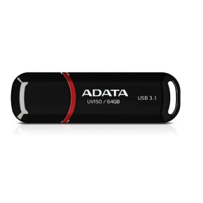 ADATA UV150/64GB/USB 3.1/USB-A/Čierna