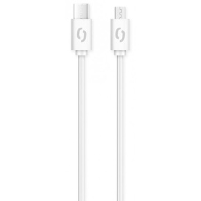 ALIGATOR Dátový kábel POWER 3A, USB-C/microUSB biely