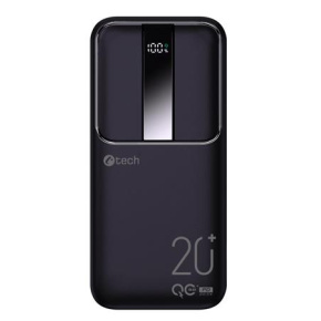 Powerbanka C-tech 20000mAh, Li-Pol, 22,5W, USB-C/USB-A/micro USB Powerbanka C-tech 20000mAh, Li-Pol, 22,5W, USB-C/USB-A/micro USB