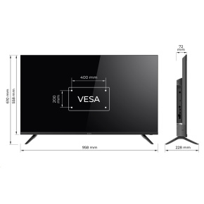 KIVI TV 43F730QB, 43" (108cm), HD LED TV, AndroidTV 11, Black, 1920x1080, 60 Hz,2x8W, 33 kWh/1000h ,HDMI ports 2