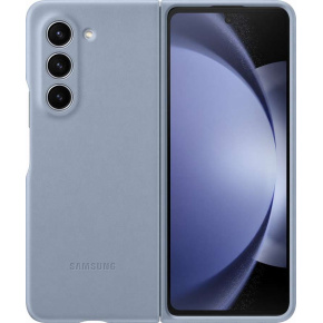 Samsung Zadní kryt z eko kůže pro Galaxy Z Fold5 Blue