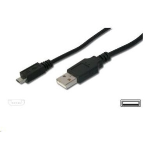 Kábel USB PREMIUMCORD 2.0 A - Micro B kábel 1m