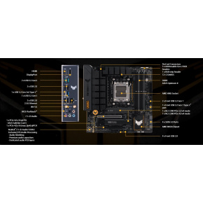 ASUS TUF GAMING B650M-PLUS WIFI soc AM5 DDR5 B650 mATX HDMI DP