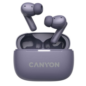 Canyon TWS-10, On Go, 10 ANC, True Wireless Bluetooth slúchadlá do uší, nabíjacia stanica v kazete, fialové