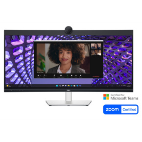 DELL P3424WEB 34" Curved Conferencing Monitor IPS, 3440x1440, 21:9, 1000:1, 300cd, 5ms, DP, HDMI, LAN, USB-C Hub, Black