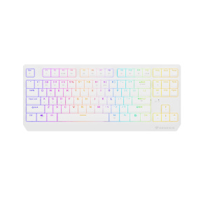 GENESIS herná klávesnica THOR 230/TKL/RGB/Outemu Red/Bezdrôtová USB + Bluetooth/US layout/Biela