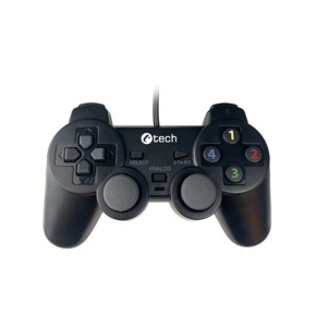 Gamepad C-TECH Callon pre PC/PS3, 2x analóg, X-input, vibračný, 1,8 m kábel, USB