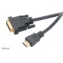 AKASA - DVI-D na HDMI kábel - 2 m