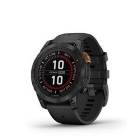 GARMIN Fénix 7 Pro, Slate, Solar, Black Band