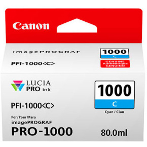 Canon PFI-1000 C, azúrový