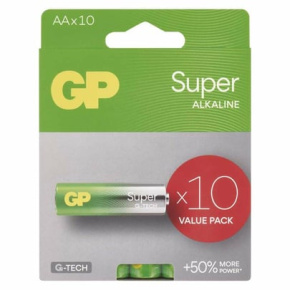 Batéria GP Alkaline Battery Super SUPER AA (LR6) - 10pcs