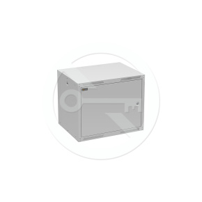 Rozvádzač nástenný GrandN Duo 9U 450mm, dvere plech, RAL7035, GrandND-9U-645-21-G