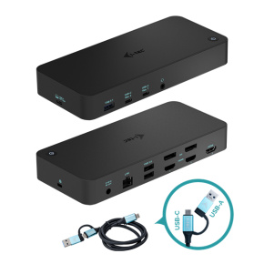 i-tec USB 3.0 / USB-C / Thunderbolt, 3x 4K Docking Station, Power Delivery 100W