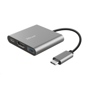 Adaptér TRUST DALYX, 3 v 1, USB-C