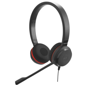 Jabra Evolve 20/Stereo/USB/Drôt/MS/Čierna-červená