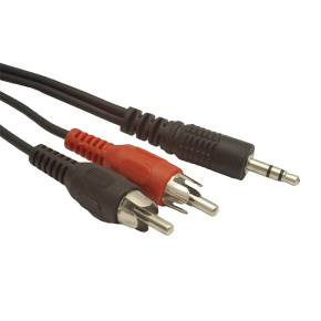 GEMBIRD kábel minijack 3.5mm - 2x RCA M/M 2,5m