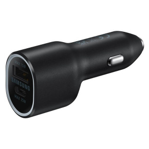 Samsung Duálna autonabíjačka 40W (USB, USB-C) Black