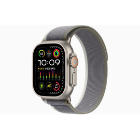 Apple Watch Ultra 2/49mm/Titan/Šport Band/Green-Grey Trail/-M/L