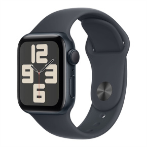 Apple Watch SE GPS 44mm Midnight Aluminium Case with Midnight Sport Band - M/L