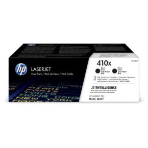 HP 410X 2-pack High Yield Black Original LaserJet Toner Cartridges (CF410XD)