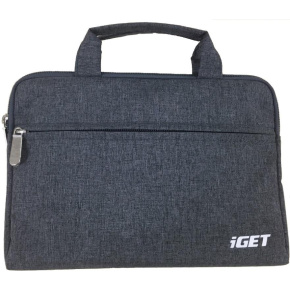 iGET iB10 - univerzálne púzdro na zips s pútkami do 10.1'' pre tablety - šedočierna