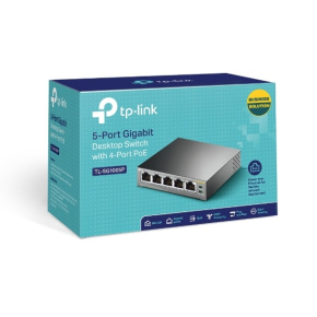 TP-Link TL-SG1005P 5xGb (4xPOE) 65W Desktop Steel Switch