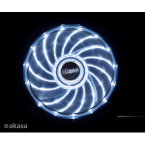 prídavný ventilátor Akasa Vegas LED 12 cm biela