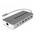 Lindy Dokovacia Stanica USB 3.1 Typ C, 2xHDMI (Dual Display), 2xUSB 3.0, Gigabit LAN, (PD 3.0 100W), 0.25m