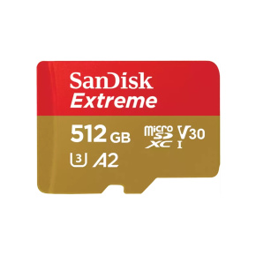 SanDisk Extreme/micro SDXC/512GB/190MBps/UHS-I U3/Class 10/+ Adaptér