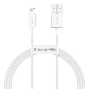 Baseus Dátový kábel Superior Series USB/Lightning 1m (2.4 A) biela