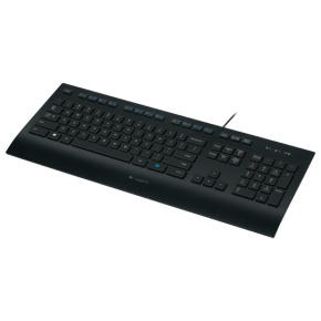 Logitech K280e/Drôtová USB/US layout/Čierna