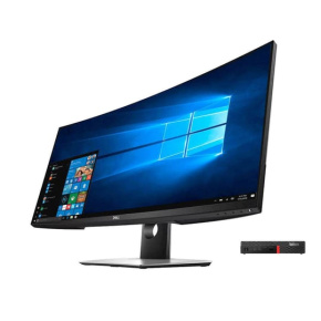 PC zostava Lenovo ThinkCentre M920q Tiny (GOLD) + 34" UltraSharp P3418HW Curved Ultrawide Monitor - Repas