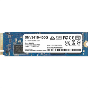 Synology™ SNV3410-400G NVMe SSD 400GB. M.2 2280 (3000MB/s, 750MB/s)