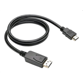 Kábel C-TECH DisplayPort/HDMI, 1m, čierny