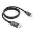 C-TECH DisplayPort/HDMI kábel, 1 m, čierny