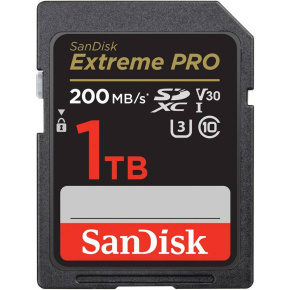 SanDisk Extreme PRO/SDXC/1TB/UHS-I U3 / Class 10/Čierna