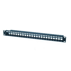 CNS modulárny Patch panel 24port, 19", 1U vhodný pre UTP i FTP keystony