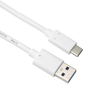 PremiumCord USB-C na USB 3.0 A (USB 3.2 generácia 2, 3A, 10Gbit/s) 2m, biela