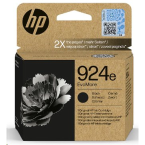 HP 924e EvoMore Black Original Ink Cartridge (1,000 pages)