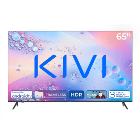 KIVI TV 65U760QB, 65" (163cm), HD LED TV, AndroidTV 11, Black, 3840x2160, 60 Hz,2x8W, 33 kWh/1000h ,HDMI ports 2