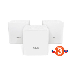 Tenda Nova MW3 (3-pack) WiFi AC1200 Mesh systém Dual Band, 2x LAN/WAN, MU-MIMO, SMART aplikácie