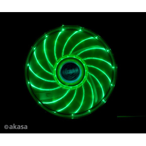 prídavný ventilátor Akasa Vegas LED 12 cm zelená