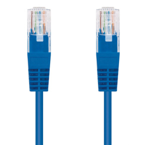 Kábel C-TECH patchcord Cat5e, UTP, modrý, 0,25m