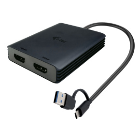 i-tec USB-A/USB-C Dual 4K HDMI Video adaptér