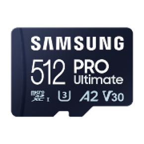 Samsung PRO Ultimate/micro SDXC/512GB/200MBps/UHS-I U3/Class 10/+ Adaptér/Modrá
