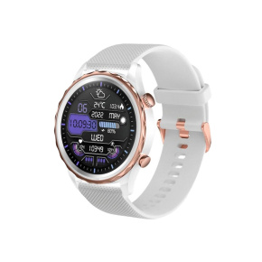 CARNEO Queen HR+/44mm/Rose Gold/Šport Band/White