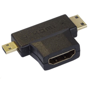 Adaptér PremiumCord HDMI na mini HDMI typu C a micro HDMI typu D