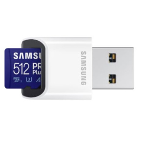 512 GB . microSDXC karta Samsung PRO Plus 2023 + USB adaptér