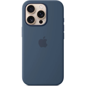 iPhone 16 Pro Max Silicone Case with MS - Denim