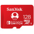 SanDisk Ninendo Switch/micro SDXC/128GB/100MBps/UHS-I U3 / Class 10/Červená